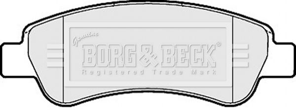 BORG & BECK stabdžių trinkelių rinkinys, diskinis stabdys BBP2035
